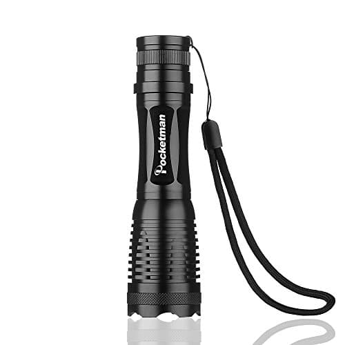 E6 1200 Lumen XML T6 led Portable 5 Modes Adjustable Focus Zoomable Tactical Flashlight for Indoor and Outdoor Sports