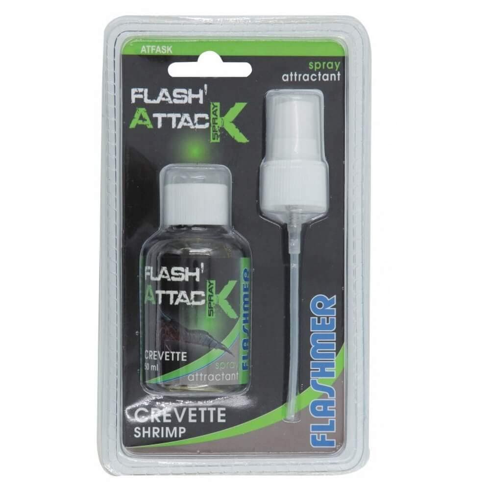 FLASHMER – Attractant "Flash Attack" Spray 50 ml, ARÔME CREVETTE