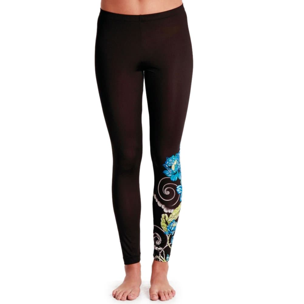 Workout Clothes: YMX MadKool Core Legging, Black/Blue Elemental Air, XS