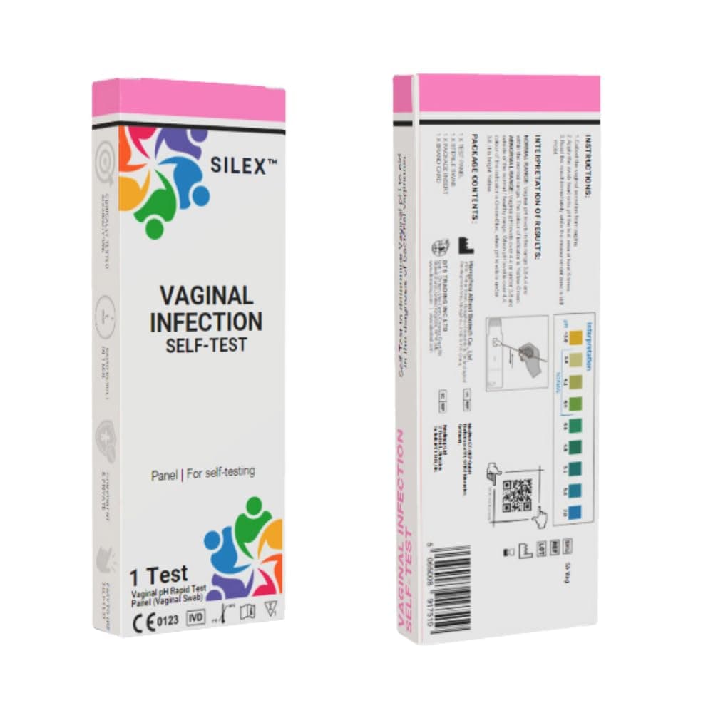 SILEX™ Self-Test Vaginal Infection - Vaginal pH Rapid Test Panel - Assists in Identifying Common Vaginal Infections Including Bacterial Vaginosis - Vaginal Swab (1 Test)