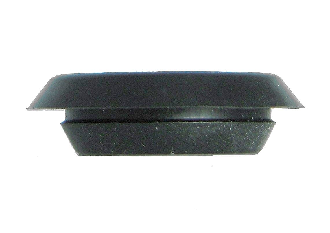1/2 0.5 inch Flush Mount Black Plastic Body and Sheet Metal Hole Plug Qty 25 by Caplugs