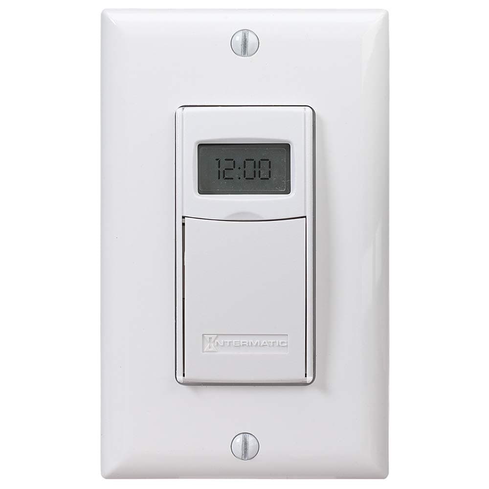 EI600WC Decorator Digital In-Wall 7-Day Astronomic Timer, White