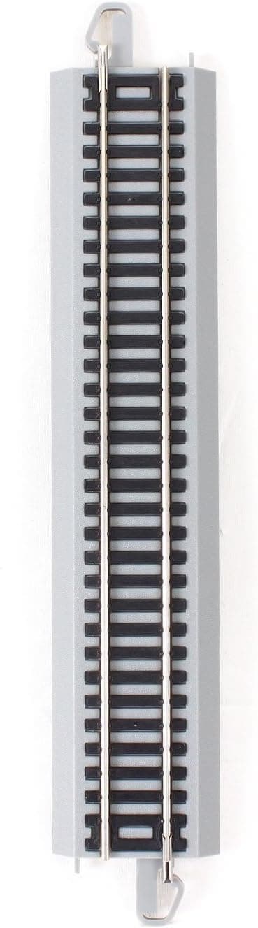 Trains - Snap-Fit E-Z Track 9” Straight Track (4/card) - Nickel Silver Rail With Gray Roadbed - HO Scale, 8