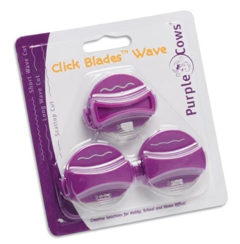 Purple Cows Click Blade Wave 3/Package, Short Wave, Long Wave, Scallop