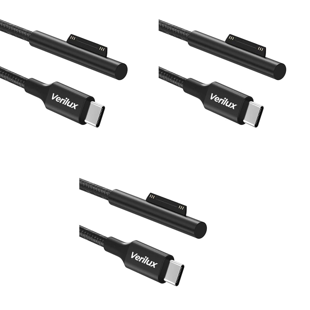 Type C Charging Cable for Surface Laptop, 5.9ft Type C Charging Cable for Laptop 45W 15V3A Power Supply, for Surface Pro7 Go2 Pro6 5/4/3 Laptop1/2/3 (Only Support QC Certified Charge Head)