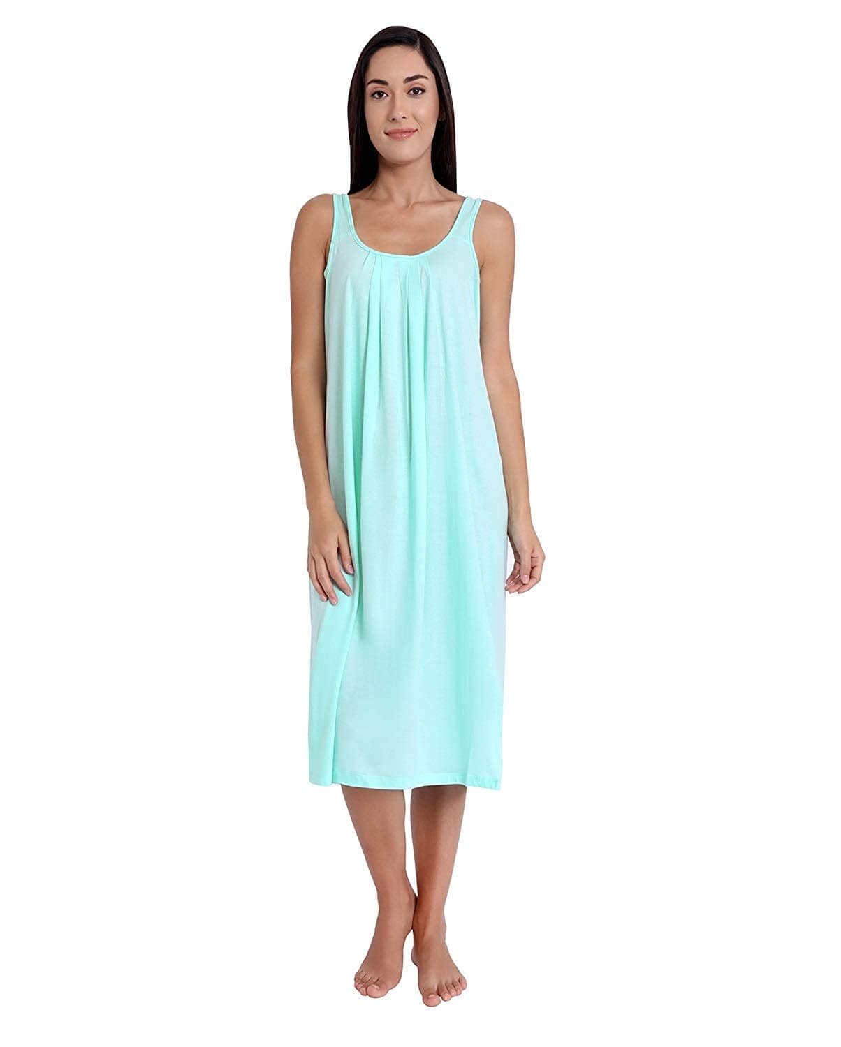 TWGE Women's Cotton Solid Floor Length Nighty