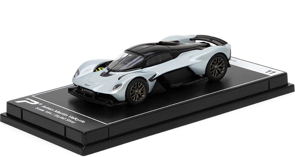 1:64 Scale Aston Martin Valkyrie Skyfall Silver Hypercar League Collection No.11