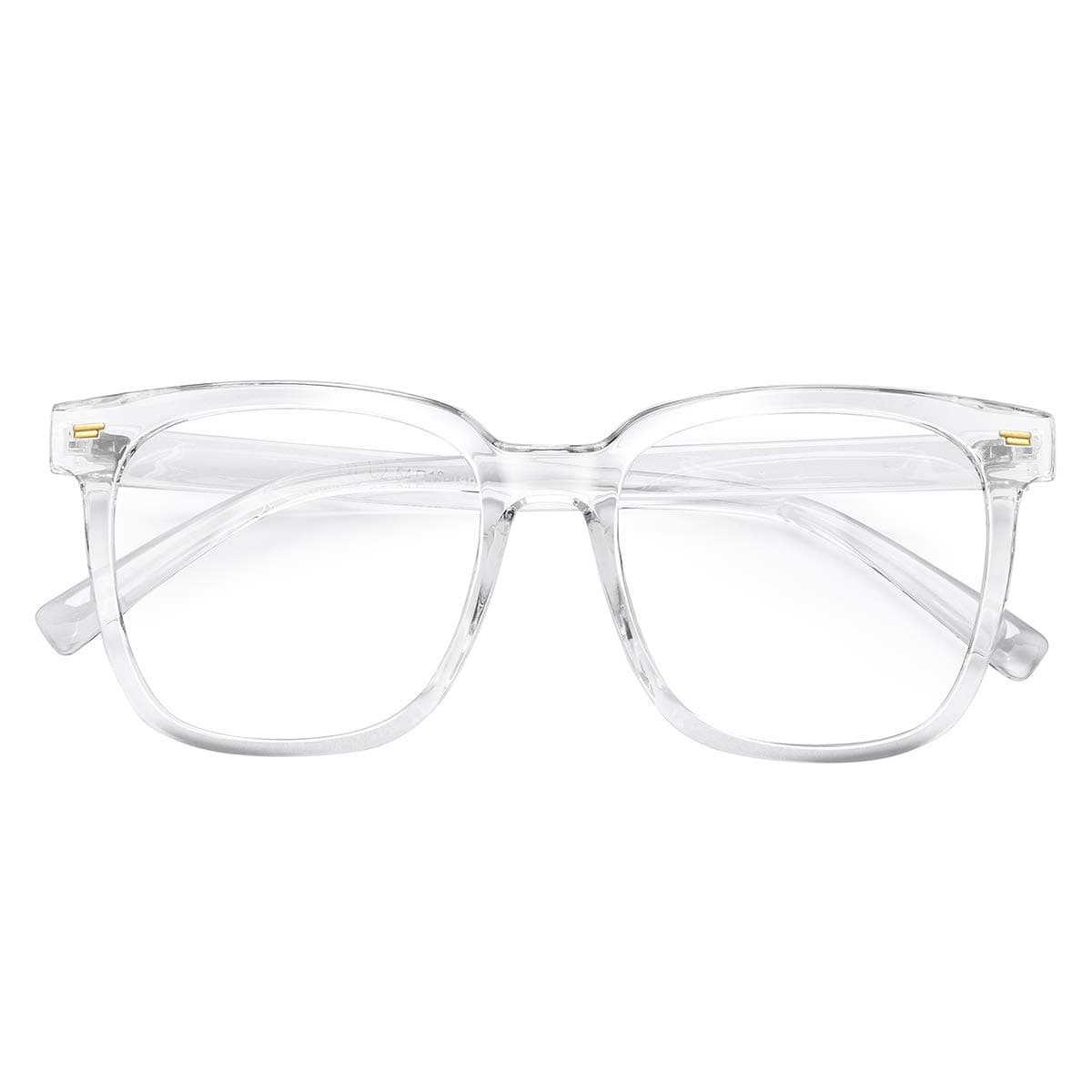 Oversized Square Blue Light Blocking Glasses for Women Men Anti Glare Reduce Eyestrain Computer Glasses
