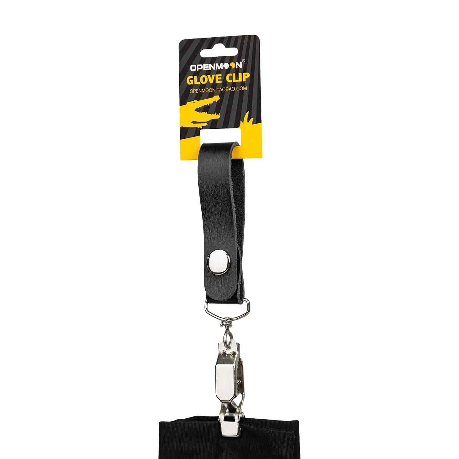 OPENMOON Portable Glove Leather Clips (Black)