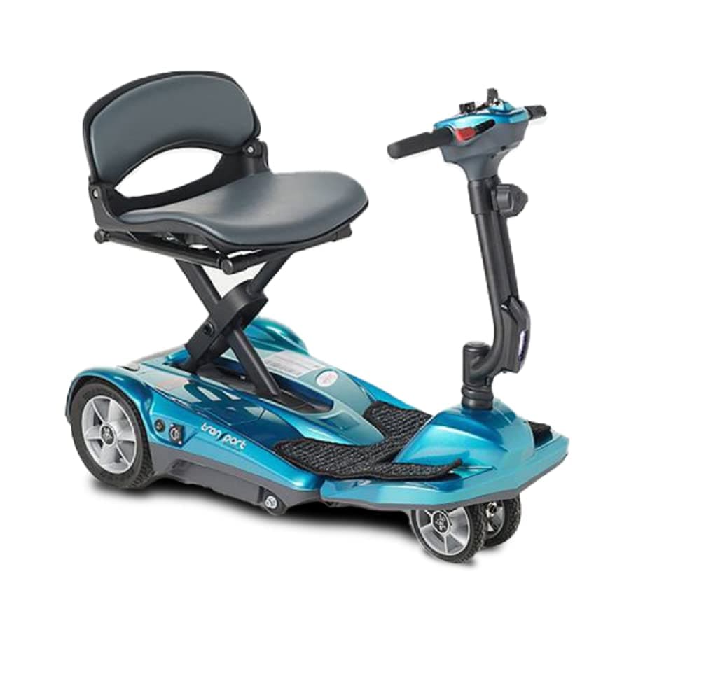 EV Rider Transport AF+ - Automatic Folding Scooter with Remote Lithium Power Mobility (Seafoam Blue)