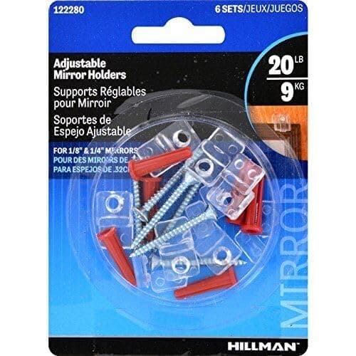 HillmanFasteners 122280 Adjustable Mirror Holder Kit