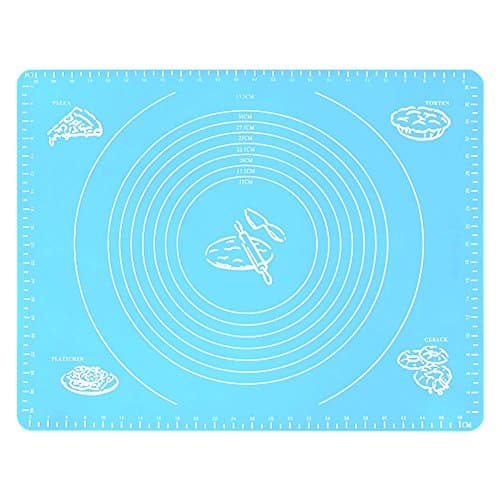 BONZON Extra Large Reusable Non-stick Silicone Baking Mat/Pad With Measurements - Pastry Mat For Kneading Dough/Fondant Cakes/Cookie Dough