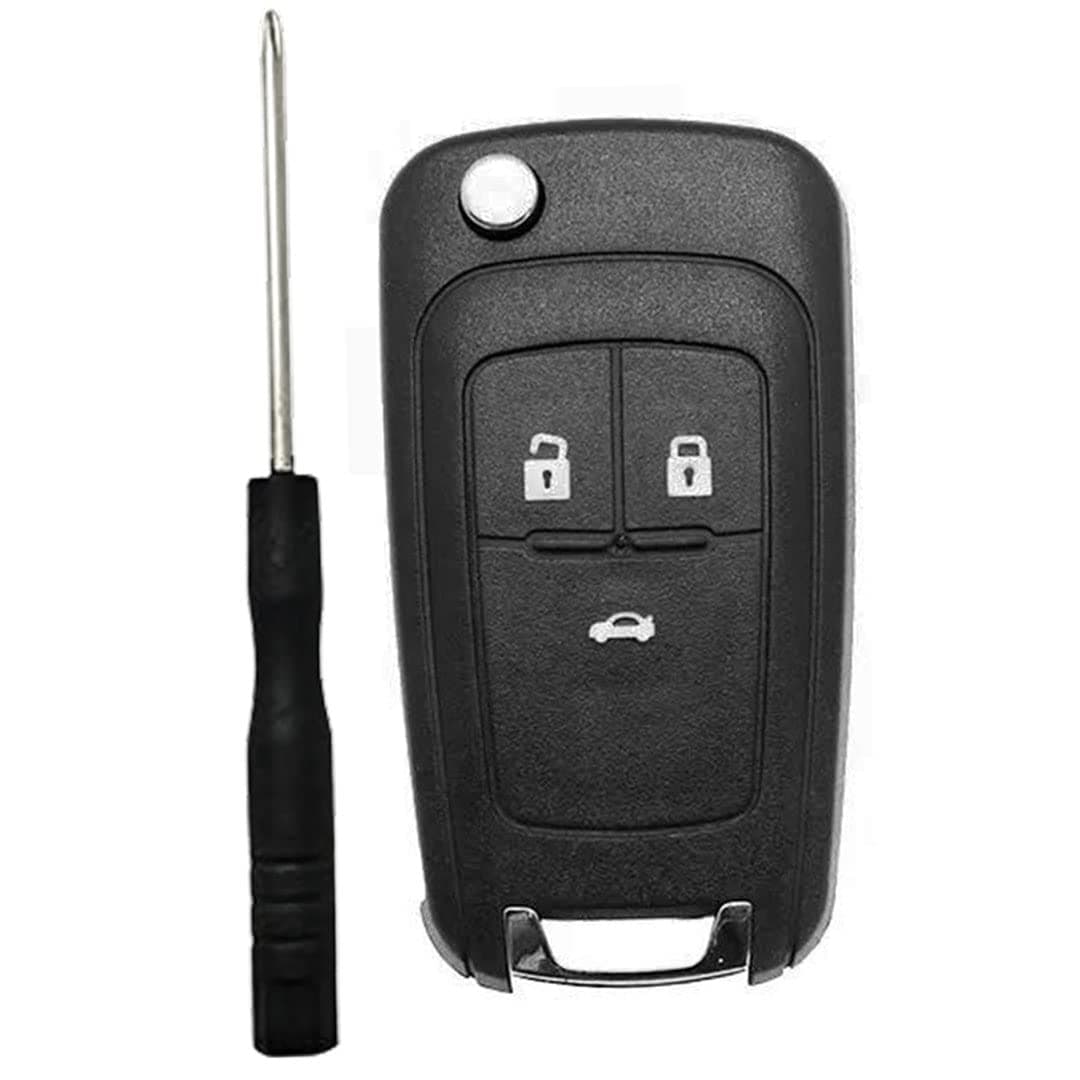 KEYCEPT 3 Button Replacement Key Shell/Case fit for Chevrolet Cruze (Key)