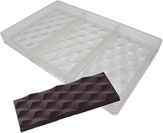 Goldbaking 3D Cubes Polycarbonate Chocolate Bars Mold