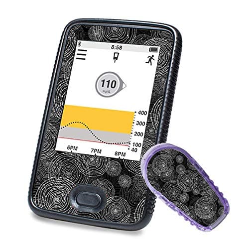 Diasticker Dexcom G6 Sticker (Receiver + Transmitter) - Black Circles | ®