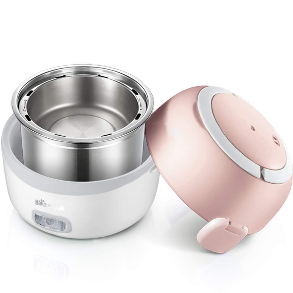 Lunch box Double Layer Electric with 304 Stainless Steel Container, 1.3L Electric Food Heater Portable Lunch Heater for Office, Heated and Insulated Stainless Steel