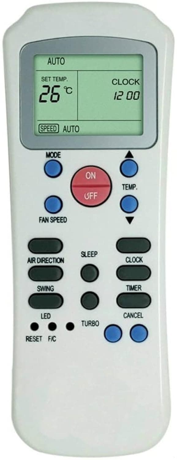 EHOP R14A/Ce Compatible Remote Control for Carrier Air Conditioner with Turbo Function R14A R14A/Ce R14/Ce,Black