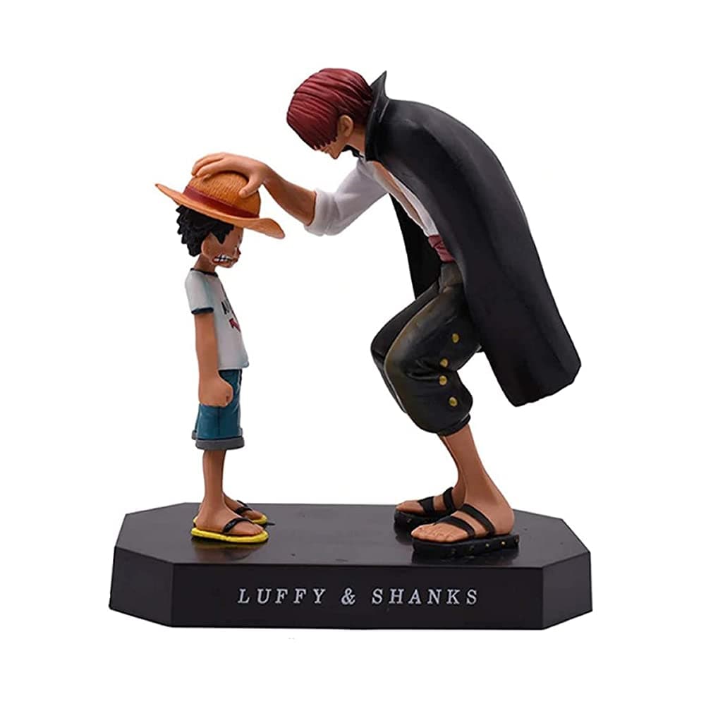 Anime One Piece Monkey D. Luffy Figure Four Emperors Redhead Shanks Toy Action Figure Model Figure Gift Decoration