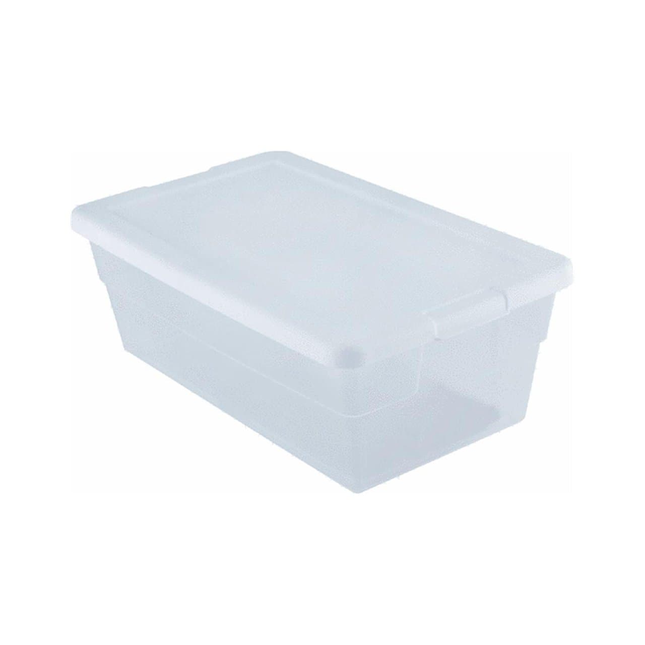 Storage Box 13.5" X 8.3" X 4.8", 6 Qt. Clear - Pack of 4