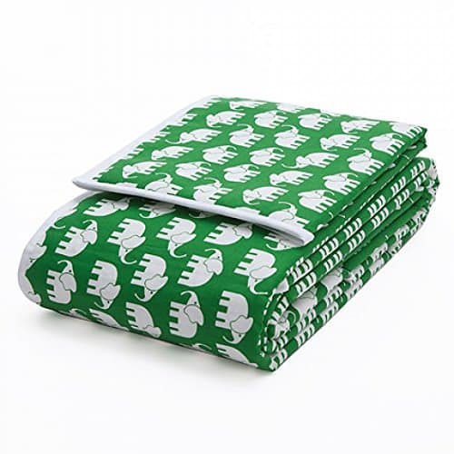 Rätt Start Elephant Print Bumper, Green