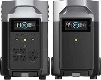 EF ECOFLOW 7.2kWh Portable Power Station: DELTA Pro with Extra Battery, 120V Lifepo4 Battery Backup with Expandable Capacity, Solar Generator for Home Use, Power Outage, Camping, RV, Emergencies