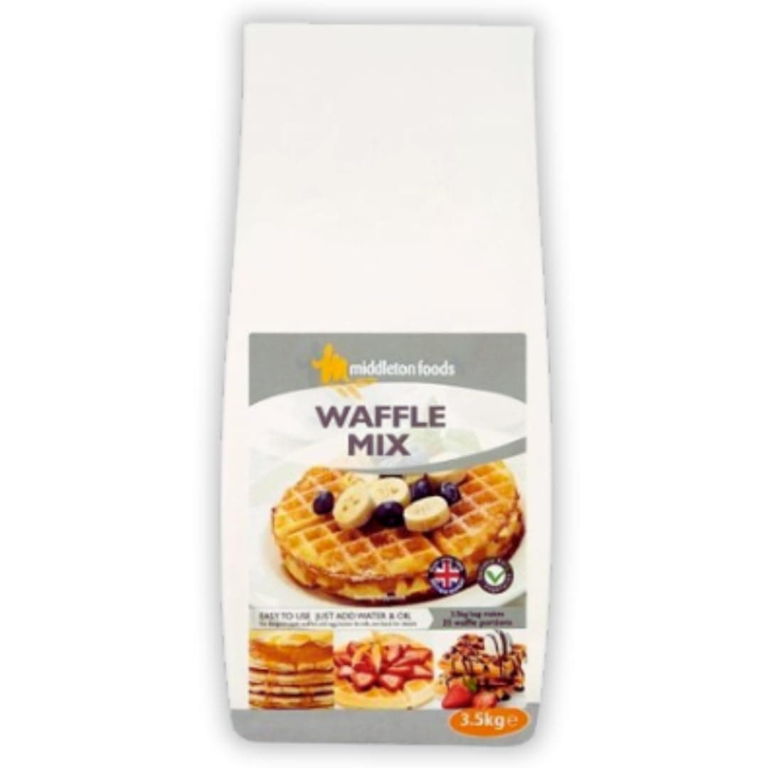 Easy Waffle Mix 3.5kg - Waffle mixture for waffle maker, 100% British wheat, each bag makes 75 waffles (3.5kg)