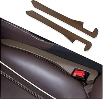 Car Seat Gap Filler,Super Flexible Car Side Seat Gap Filler Car Accessories for Women & Men,Universal CCar Organizer Between Seats for Tightly Filling Seat Gaps(Brown/2PCS)