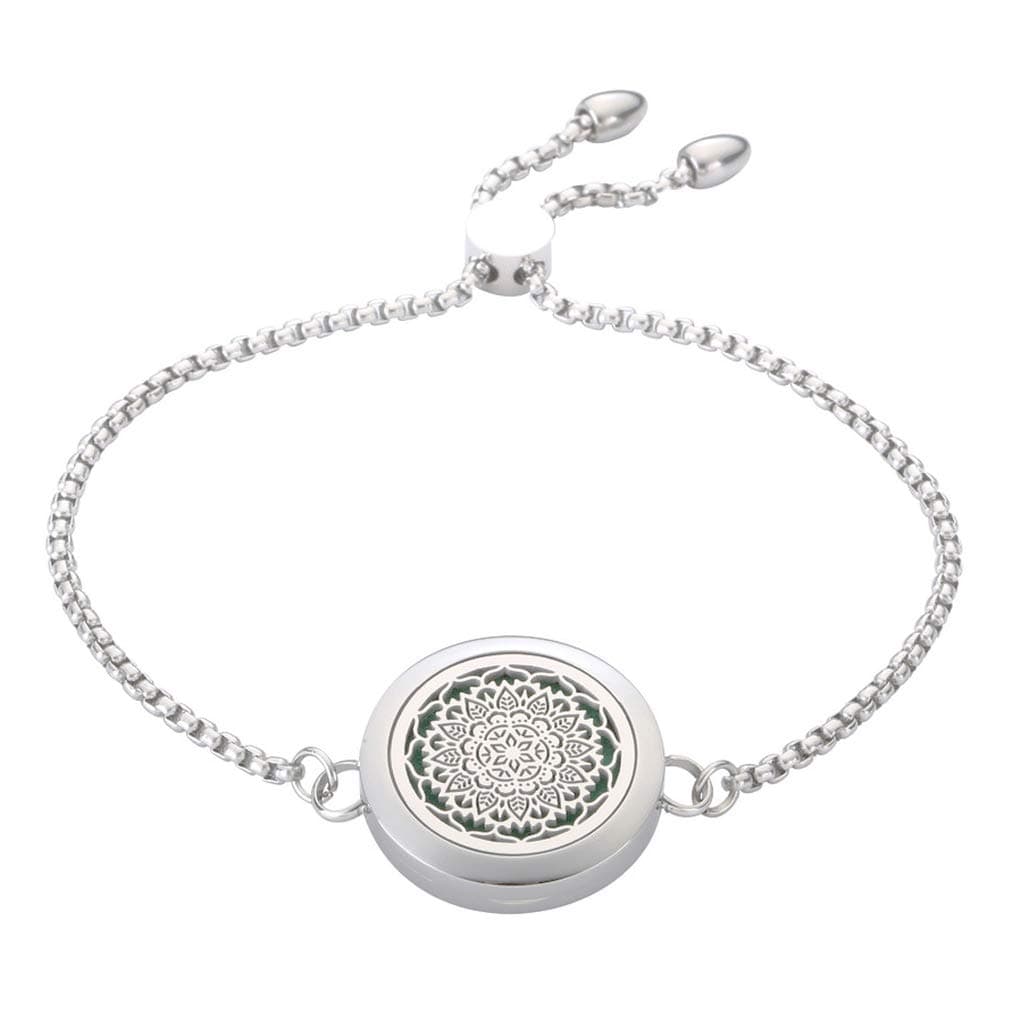 Diffuser Bracelets for Women Essential Oil Bracelets Aromatherapy Bangle Stainless Steel Locket Perfume Jewelry for Girls, Ladies