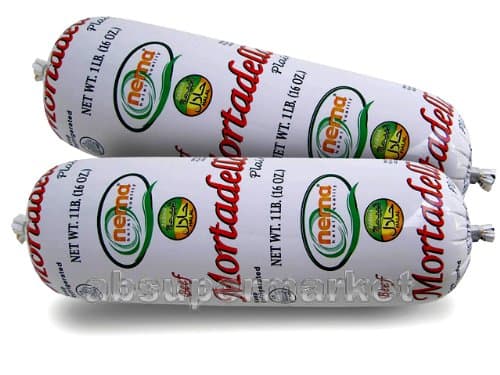 Nema Halal Beef Mortadella Plain 1lb