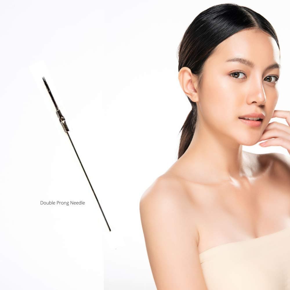 KP Permanent Makeup Disposable Double Prong Needles - Round (Box of 50 pieces)