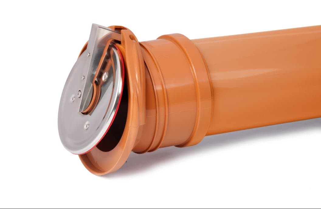 PVC Plastic Check Flap Valve Self Activating End Drainage Backwater 160mm