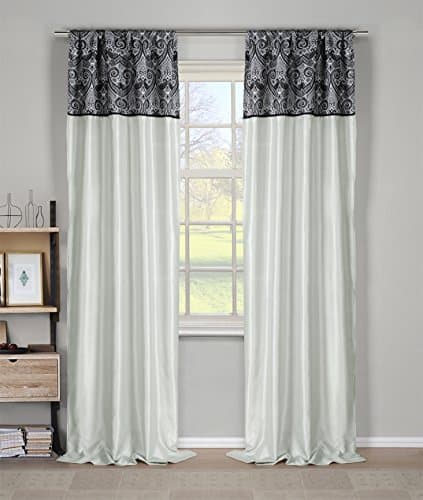 Duck River Textiles - Home Decorator Window Curtain Pair Panel Drapes For Living Room, Bedroom, Kids Room, Children, Nursery - Set Of 2 Panels - 40 X 96 Inch - Silver
