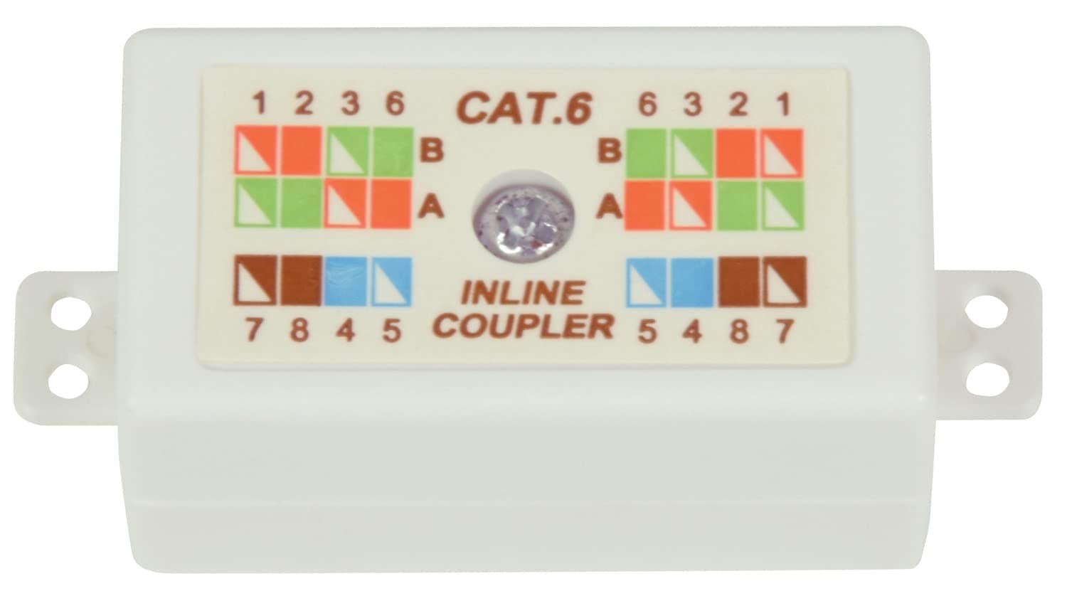 AV:Link | RJ45 Cat 6 Gigabit Inline Punchdown Krone Coupler Joiner for Ethernet Cables