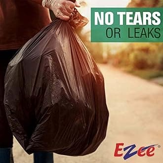 Ezee Garbage Bag - 19x21 inches (Pack of 3, 90 Pieces, Small)