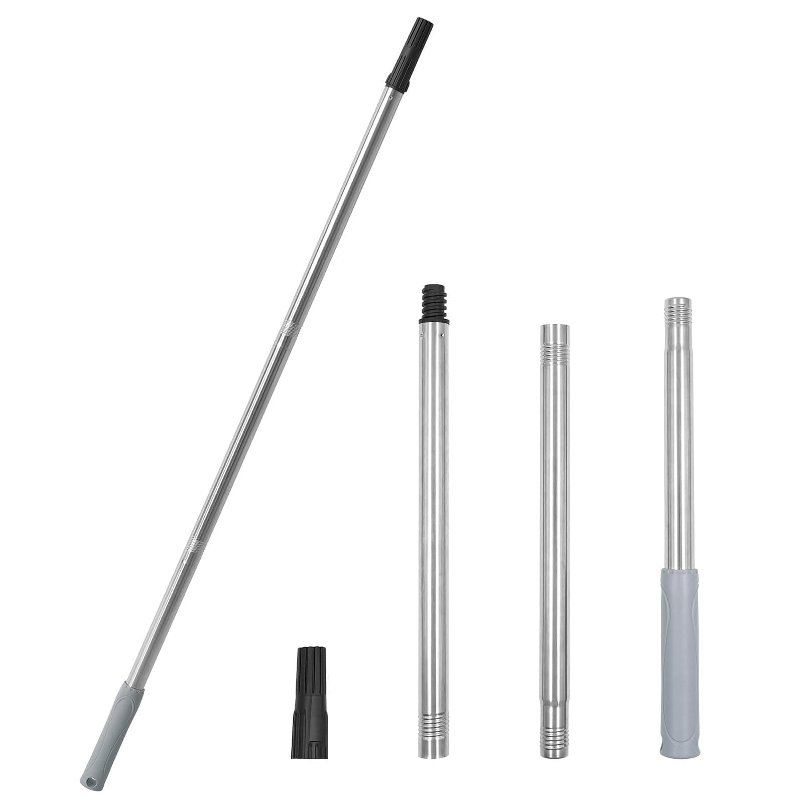 3PC Connecting Extension Pole - Convenient Size and Easy Lightweight Use,for Use with Tapered Fit Tools(90cm Total Length)