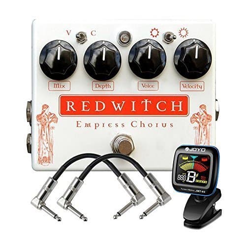 Red Witch Empress Effects Pedal with Patch Cables and Tuner
