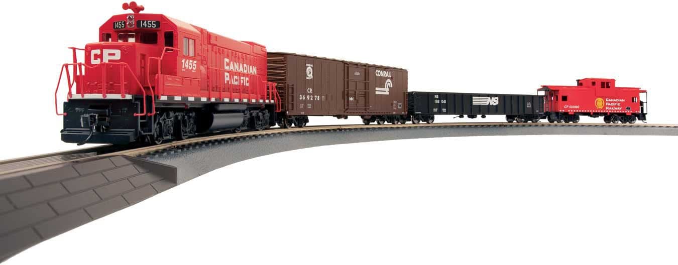 Walthers Trainline Flyer Express Fast-Freight Train Set-Canadian Pacific 931-1211 HO Scale Model Railroad - Trainset