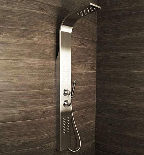 Shower Panel Column Tower w/Body Jets + Waterfall Bathroom Shower
