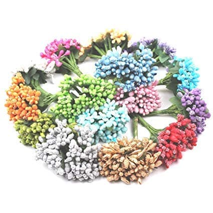 Artificial Pollen Flower (Multicolour, 1 Piece),Artificial Flora