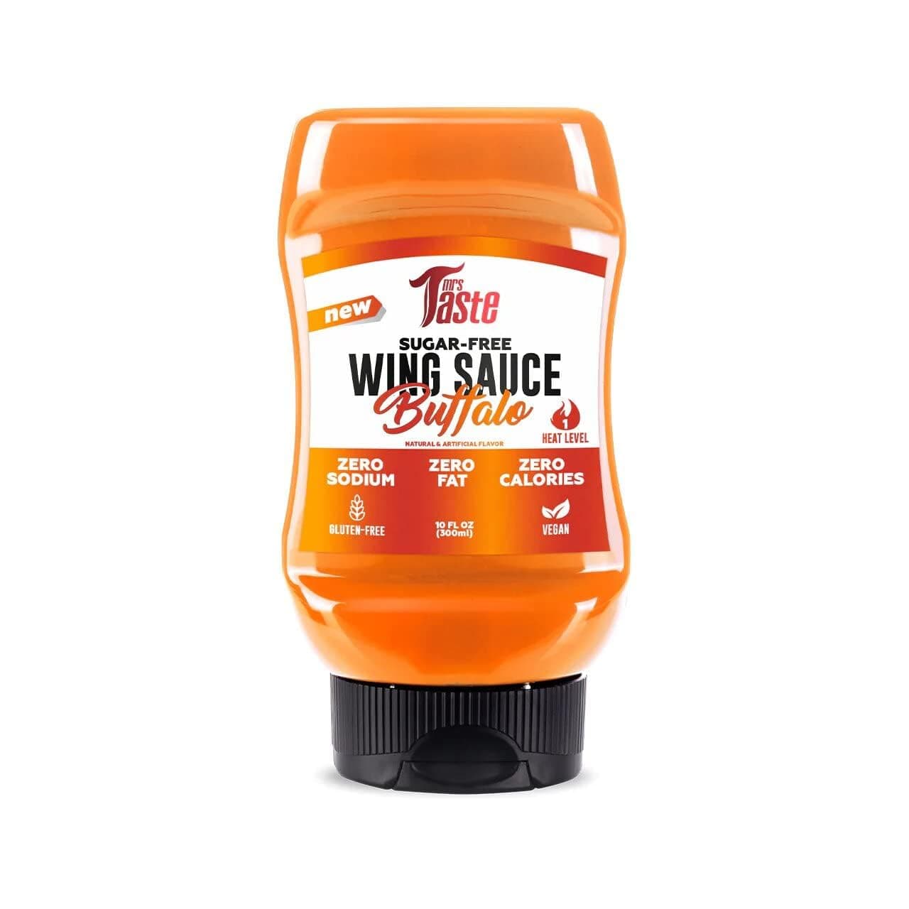 Mrs Taste Sugar Free Sauce, Zero Calories, Zero Sodium, Zero Sugar, High Fiber, Keto Friendly, Paleo Friendly, Low Calorie Option, Condiments and Sauces (10 oz, Buffalo)