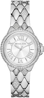 Michael Kors Camille Watch for Women, 33mm Quartz Chronograph Movement with Stainless Steel Strap