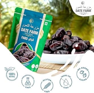 DATE FARM Fard Luxury Emirati,100% Natural Khajur,Boosts Immunity, No Added Sugar, Arabian 500 gm