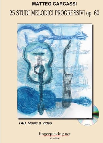 Matteo Carcassi: 25 Melodious and Progressive Studies op. 60 Tab, Music & Video