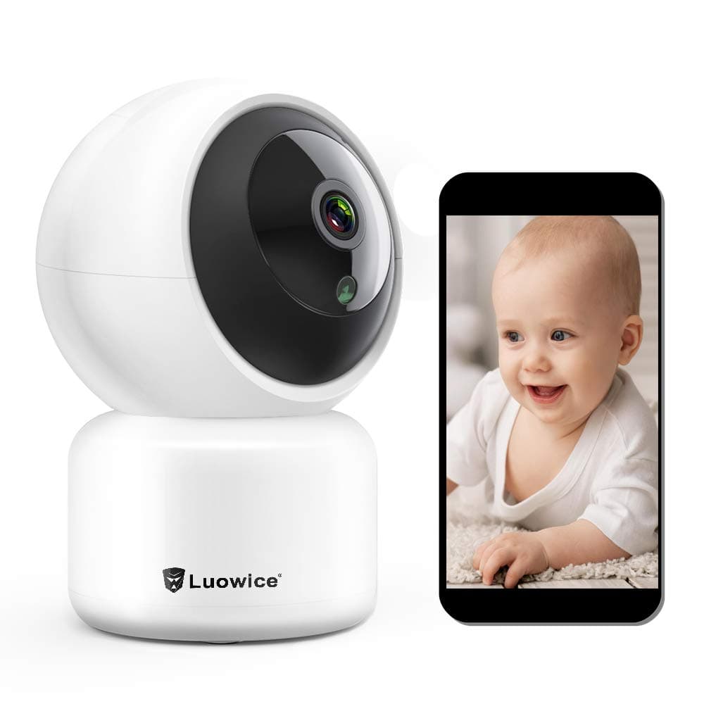 Luowice IP Camera WiFi Wireless Security Camera 1080P Indoor Dome Pet Baby Monitor Pan/Tilt 2MP HD Night Vision CCTV Surveillance Camera Motion Detection Remote Visit with Phone/Tablet/PC