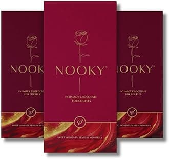 InstaEats Nooky Premium Dark Chocolate for Men & Women|Dark Chocolate for Uplifting Mood|Best Gift Set for Men & Women|Ideal for Men & Women,Vegan & Gluten-free Delight (Pack of 3, 58 gram)