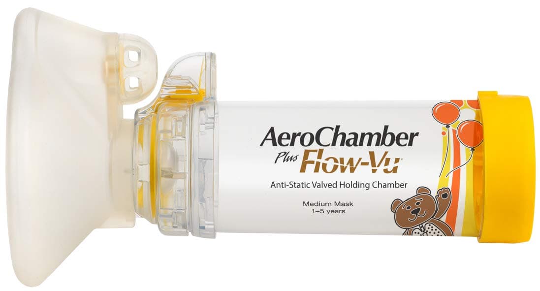Aerochamber Plus Flowvu Pediatric Size Medium 1 Piece
