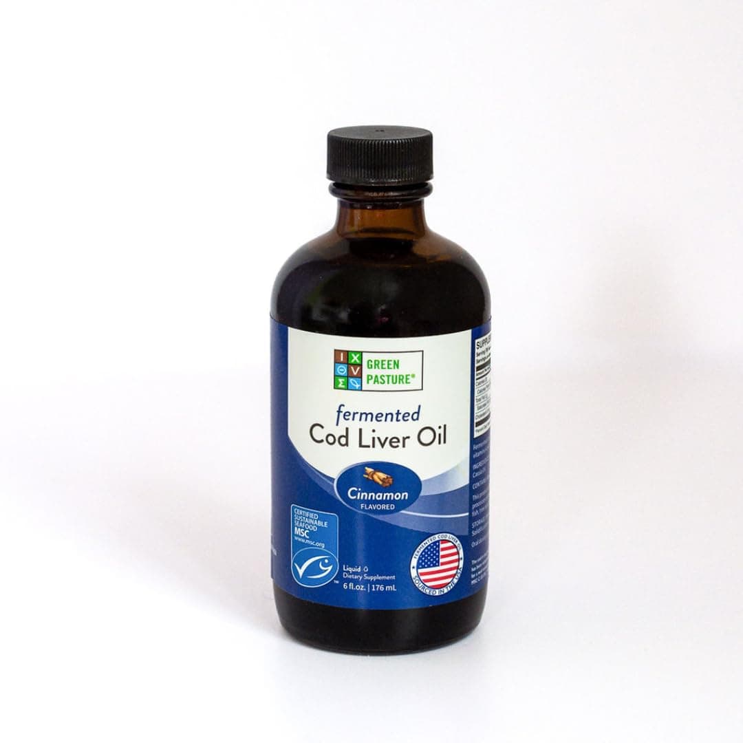 Fermented Cod Liver Oil Liquid - 6 fl. oz. - Cinnamon
