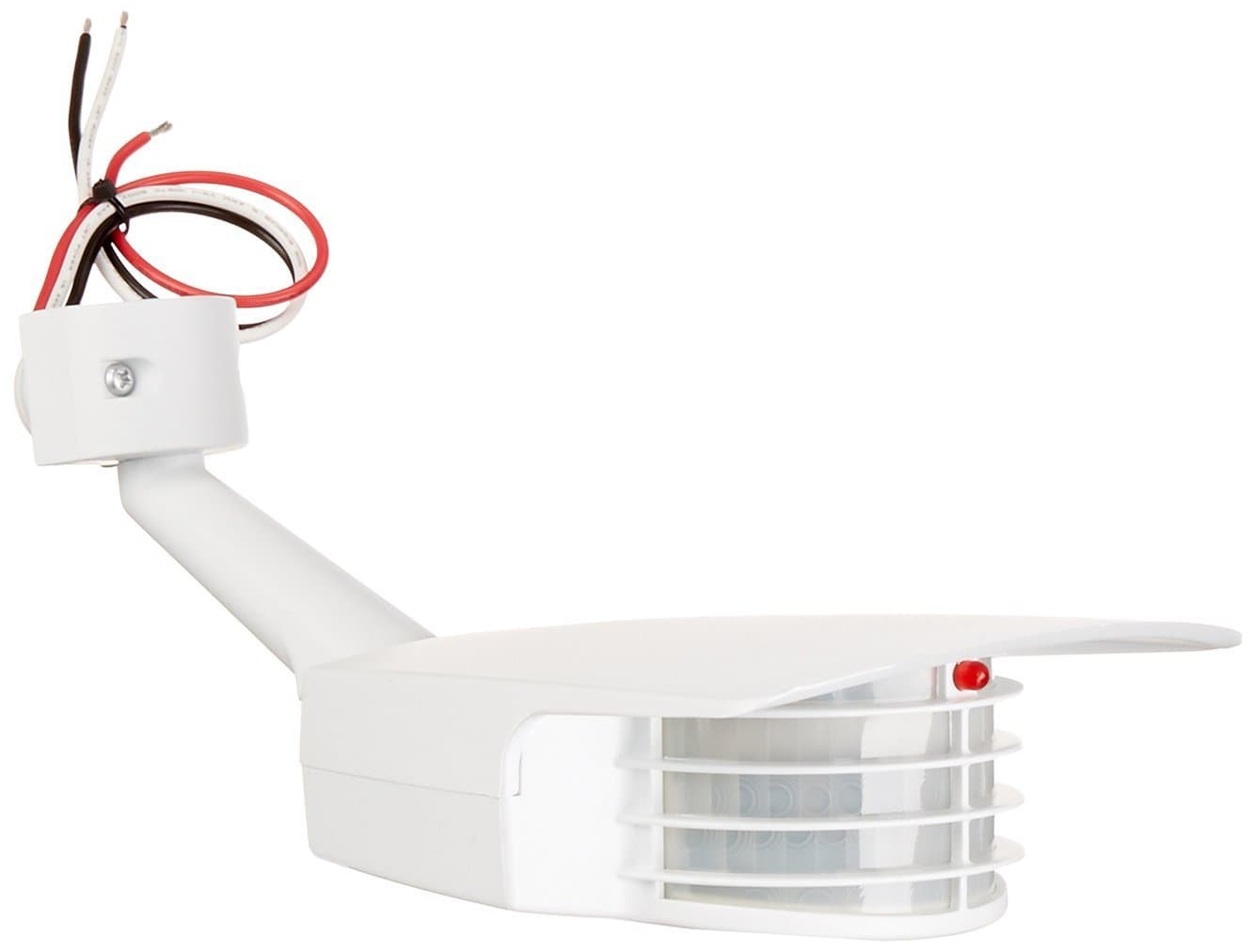 RAB Lighting STL200W Stealth Motion Sensor, 200 Degree Outdoor Motion Detector for Flood Lights White