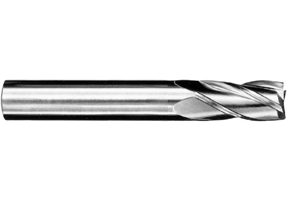 SGS 48501 1M 4 Flute Square End General Purpose End Mill, Titanium Nitride Coating, 1.5 mm Cutting Diameter, 4.5 mm Cutting Length, 3 mm Shank Diameter, 38 mm Length