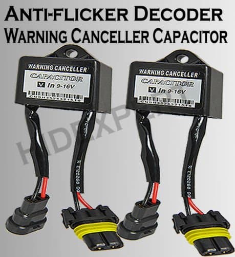Warning Error Decoder Canceller Capacitor HID Light Bulbs